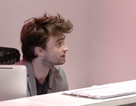 „Daniel Radcliffe an der Rezeption der Zeitschrift Nylon in New York“