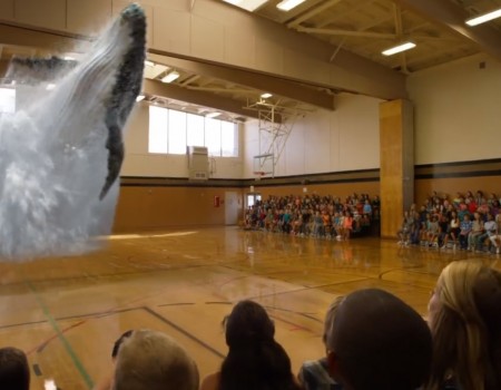 Virales Video „3D Magie, animierte Effekte in einer amerikanischen Highschool“