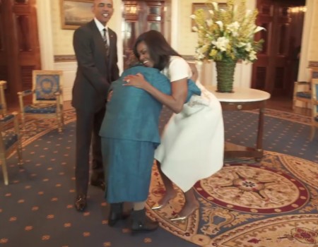 Virales Video „Präsident Obama tanzt mit 106-jähriger Dame“ erreicht mehr als 49 Millionen Klicks
