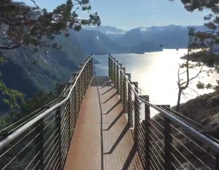 Virales Video „Aussichtsplattform in Norwegen“
