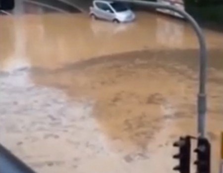 Virales Video „Überschwemmungen in Süddeutschland mit Menschen ohne Hirn“