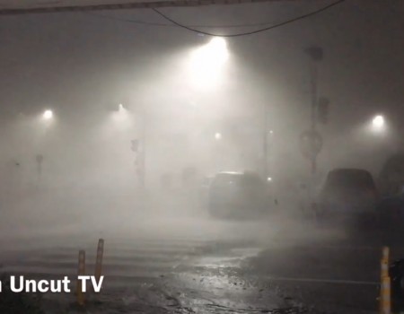 Virales Video „Bewegtbildaufnahmen aus einem Taifun“
