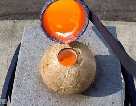 Virales Video „Kokosnuss-Vulkan“