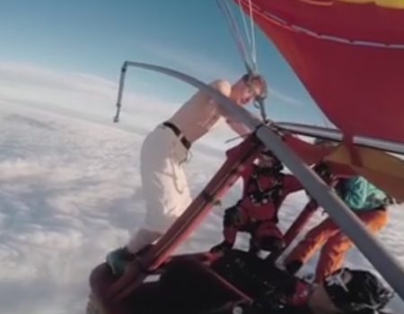 Virales Video „Skydiving ohne Fallschirm“