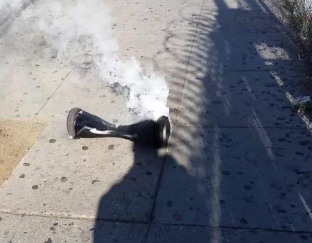 Virales Video „Hoverboard explodiert und brennt ab“