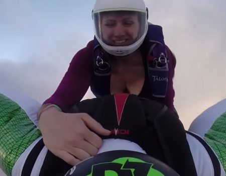 Virales Video „Ritt auf einem Wingsuit in schwindelerregender Höhe“