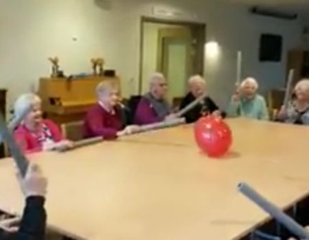 Virales Video „Ballon-Spiel im Altersheim über 100.000 Mal bei Facebook geteilt“
