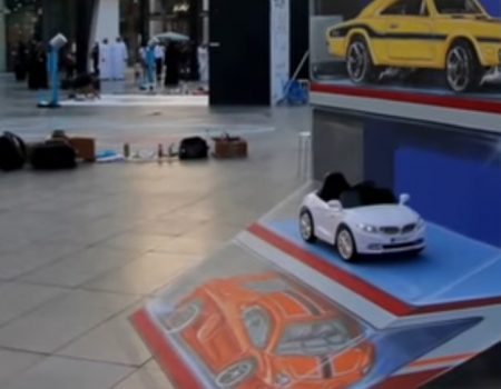 Virales Video „3D-Street-Painting des Künstlers Leon Keer in Dubai aus dem Jahr 2017“