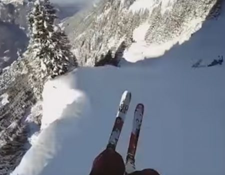 Virales Video „Skifahren extrem mit dem Schweizer Extremsportler Anton Squeezer“