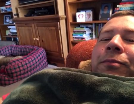 Virales Video „Diese Bulldogge bekommt auf seinem Schlafplätzchen einen lauten Anfall weil er nicht aufs Sofa darf“